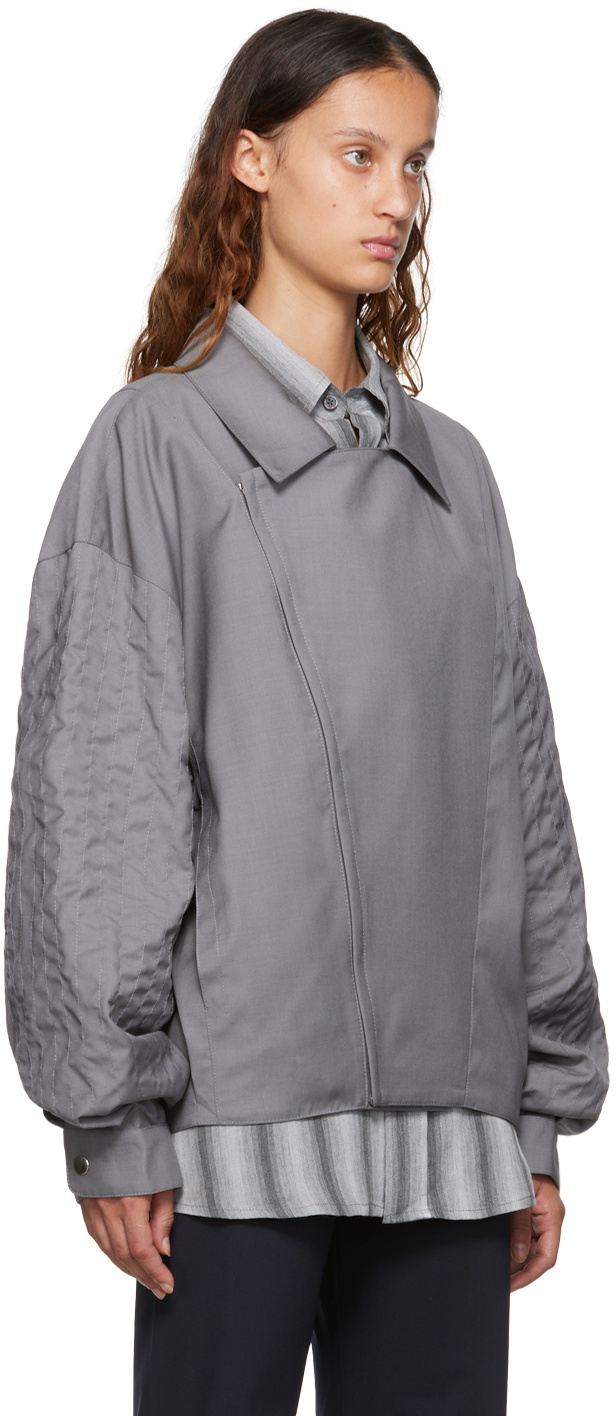 ジャケット・アウター maryam nassir zadeh hero JACKET Maryam Nassir Zadeh SSENSE Exclusive Gray Hero Jacket Maryam