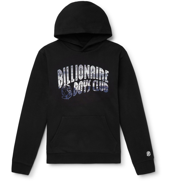 Photo: Billionaire Boys Club - Logo-Print Loopback Cotton-Jersey Hoodie - Black