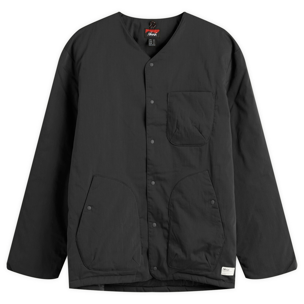 ナンガ　HINOC RIPSTOP INNER DOWN CARDIGAN Nanga Men's Hinoc Ripstop Inner Down Cardigan in Black Nanga