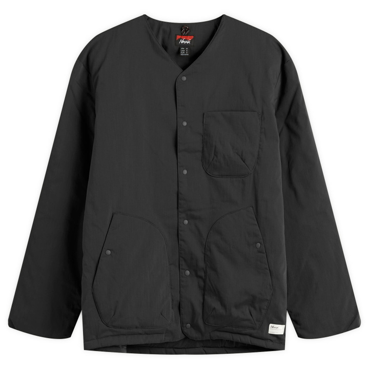 Photo: NANGA Men's Hinoc Ripstop Inner Down Cardigan in Black