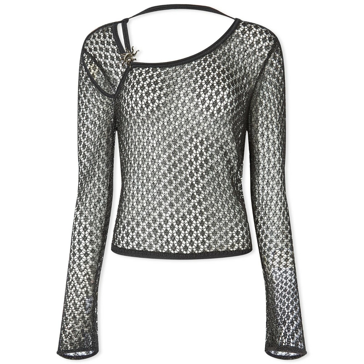 Photo: House Of Sunny Women's Sun Dial Knitted Top in Onyx