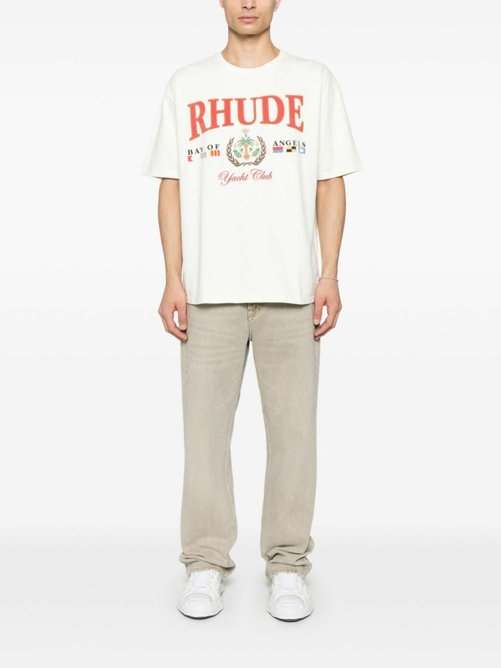 【関税込み】Rhude ホワイト 'Rhude' Logo スラブ Tシャツ 関税込み】Rhude ホワイト 'Lovers' スラブ Tシャツ Rhude Rhude