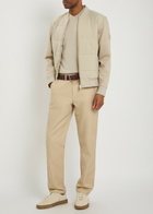 Boss Skiles Quilted Shell and Cotton-blend Jacket Beige