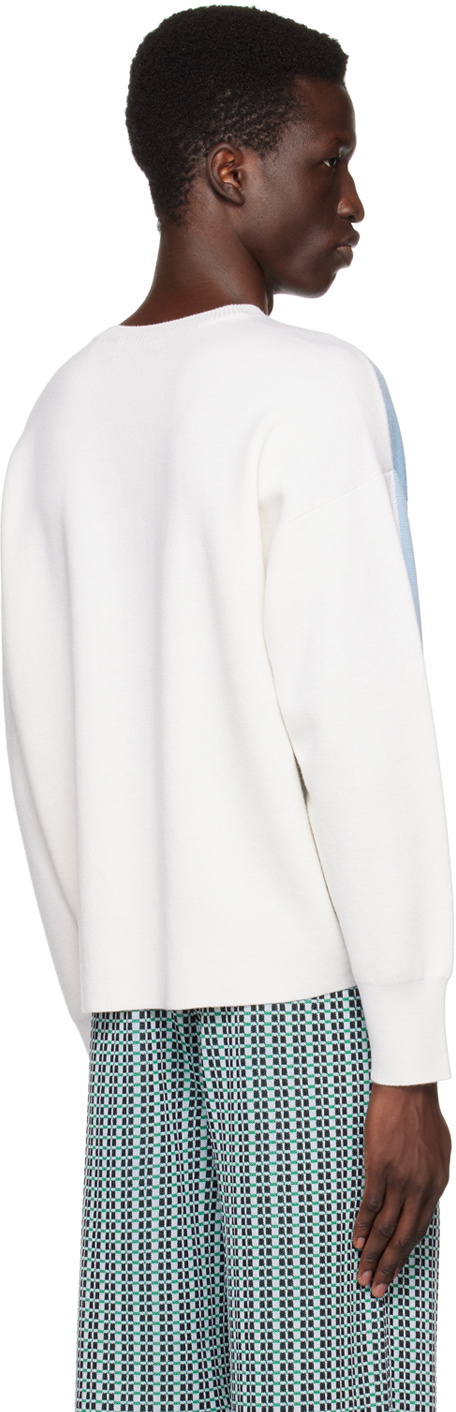 ZANKOV Blue & Off-White Lucien Sweater
