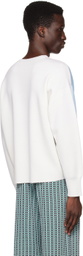 ZANKOV Blue & Off-White Lucien Sweater