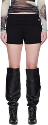 Jean Paul Gaultier Black 'The Garter Mini' Shorts