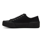 Jil Sander Black Canvas Sneakers