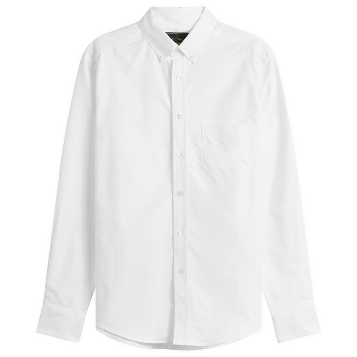 Photo: Portuguese Flannel Men's Belavista Button Down Oxford Shirt in White