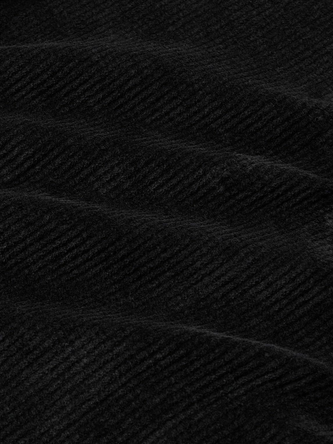 mfpen - Leisure Cotton Zip-Up Sweater - Black