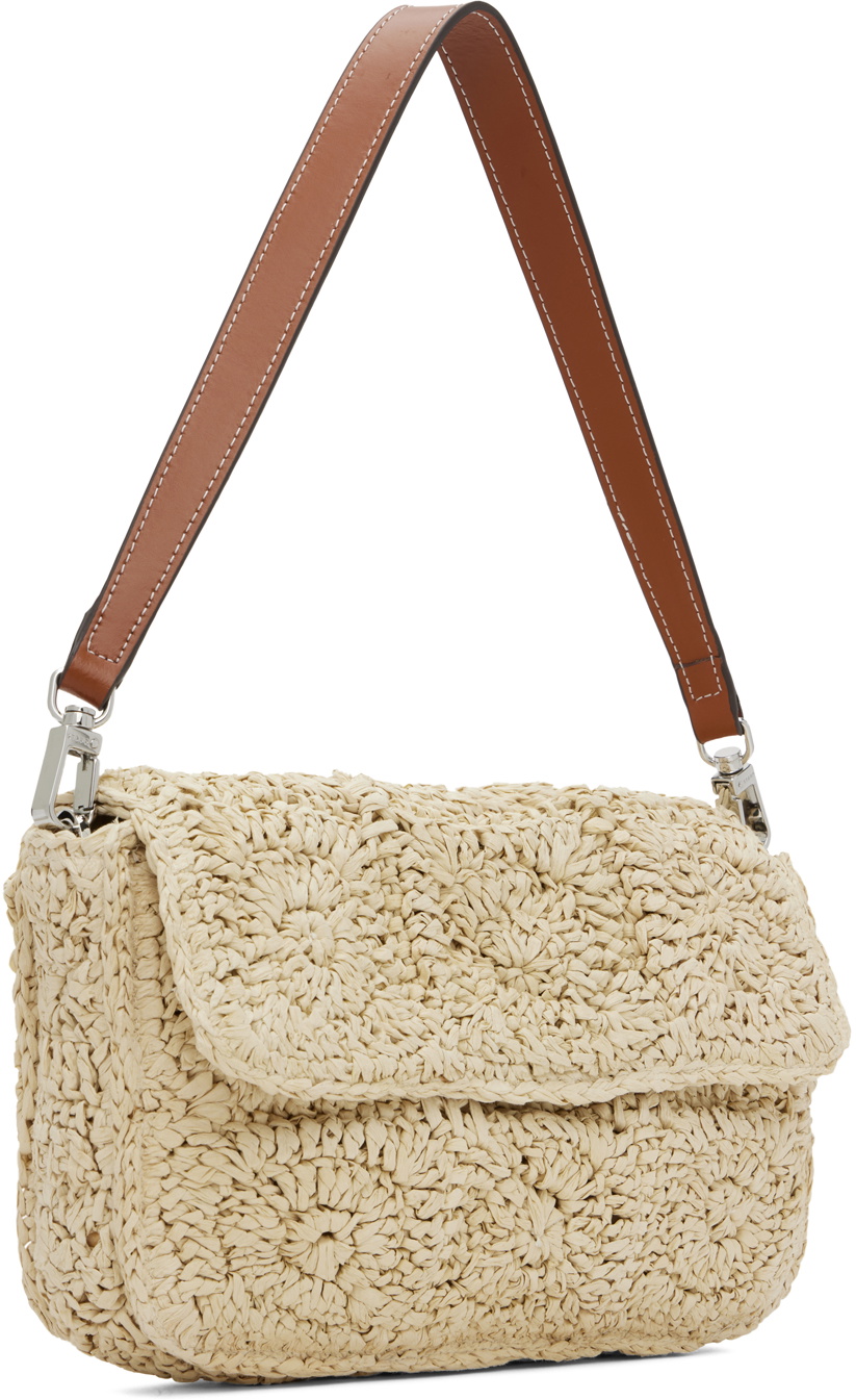 Staud Beige Timmy Crochet Bag