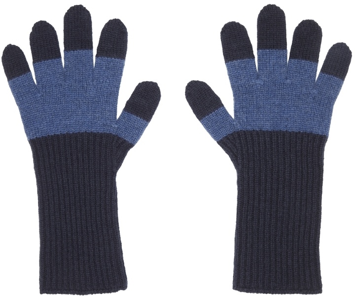 Photo: Homme Plissé Issey Miyake Bi-Color Wool Gloves
