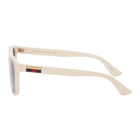 Gucci Beige Square Sunglasses