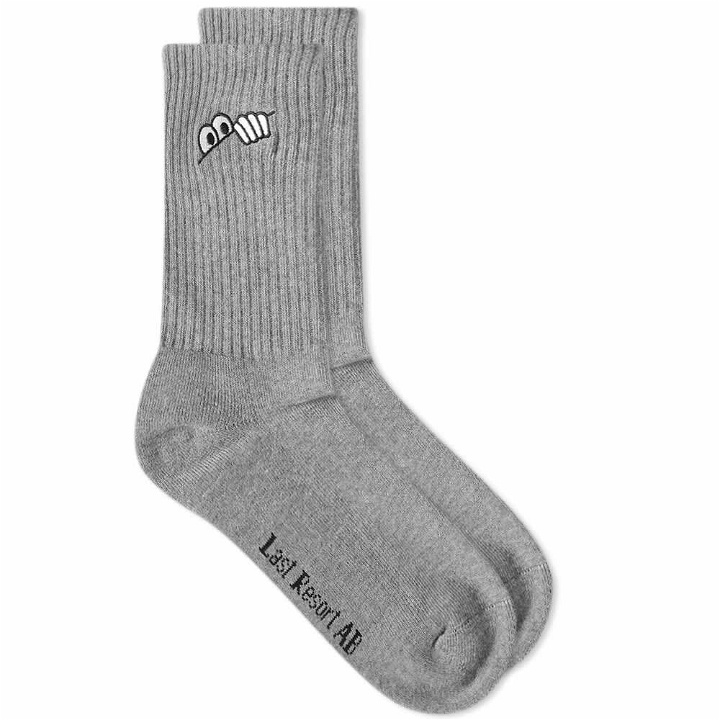 Photo: Last Resort AB Men's Eye Socks in Grey Melange