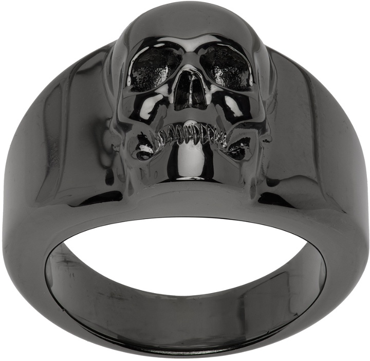 Photo: Alexander McQueen Gunmetal Skull Ring