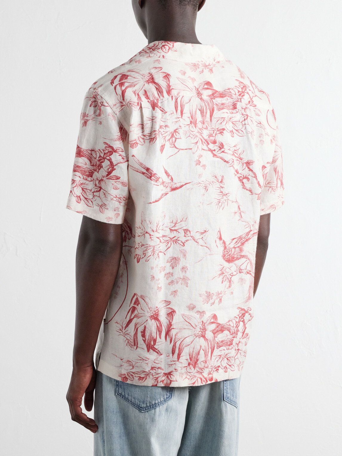 Orlebar Brown - Maitan Camp-Collar Printed Linen Shirt - Red