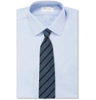 Anderson & Sheppard - 9cm Striped Wool and Silk-Blend Tie - Blue