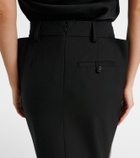 Stella McCartney Snake-effect midi skirt