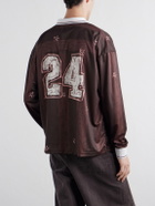 NAHMIAS - Scribble Printed Jersey T-Shirt - Brown