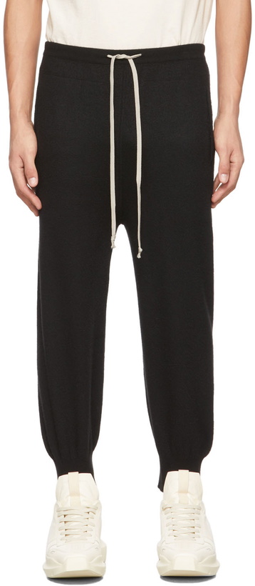 Photo: Rick Owens Black Boiled Cashmere Lounge Pants