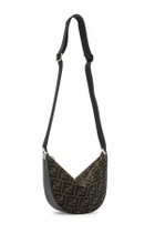 FENDI fendi melon small ff jacquard shoulder bag Brown