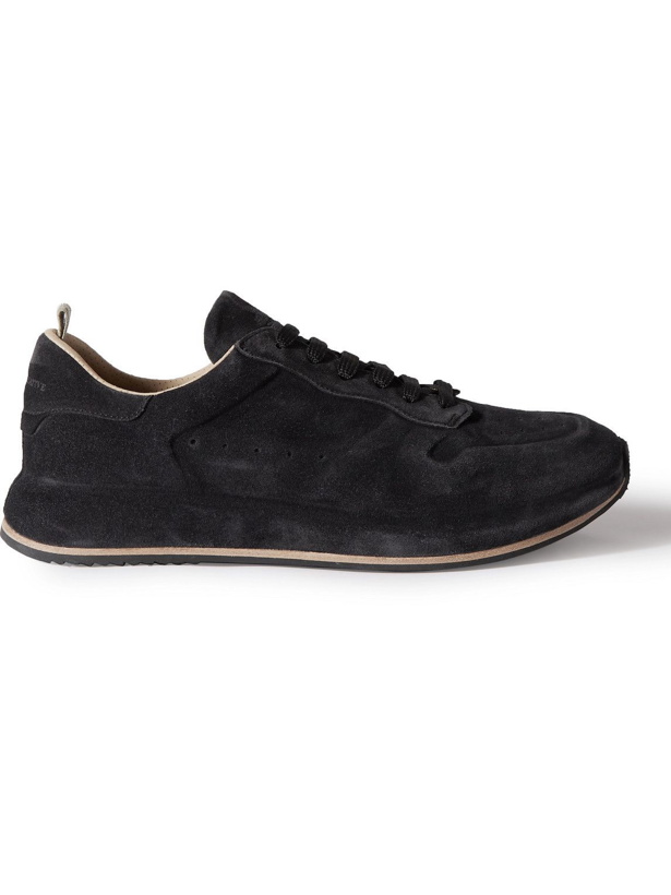 Photo: Officine Creative - Race Lux 002 Suede Sneakers - Black