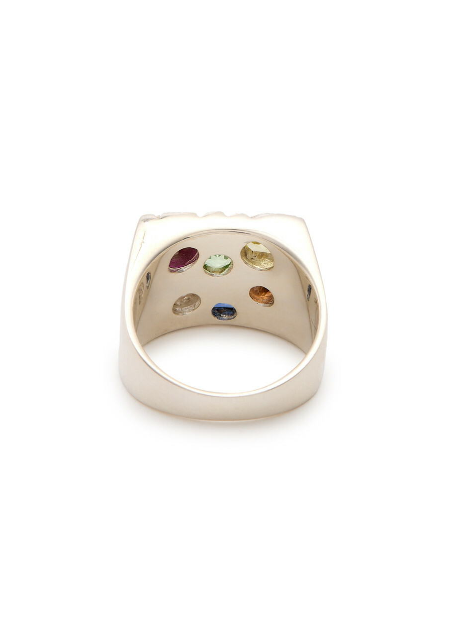 Bleue Burnham Cottage Rose Garden Sterling Silver Signet Ring