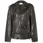 Sportmax Women's Samanta Leather Biker Jacket in Black