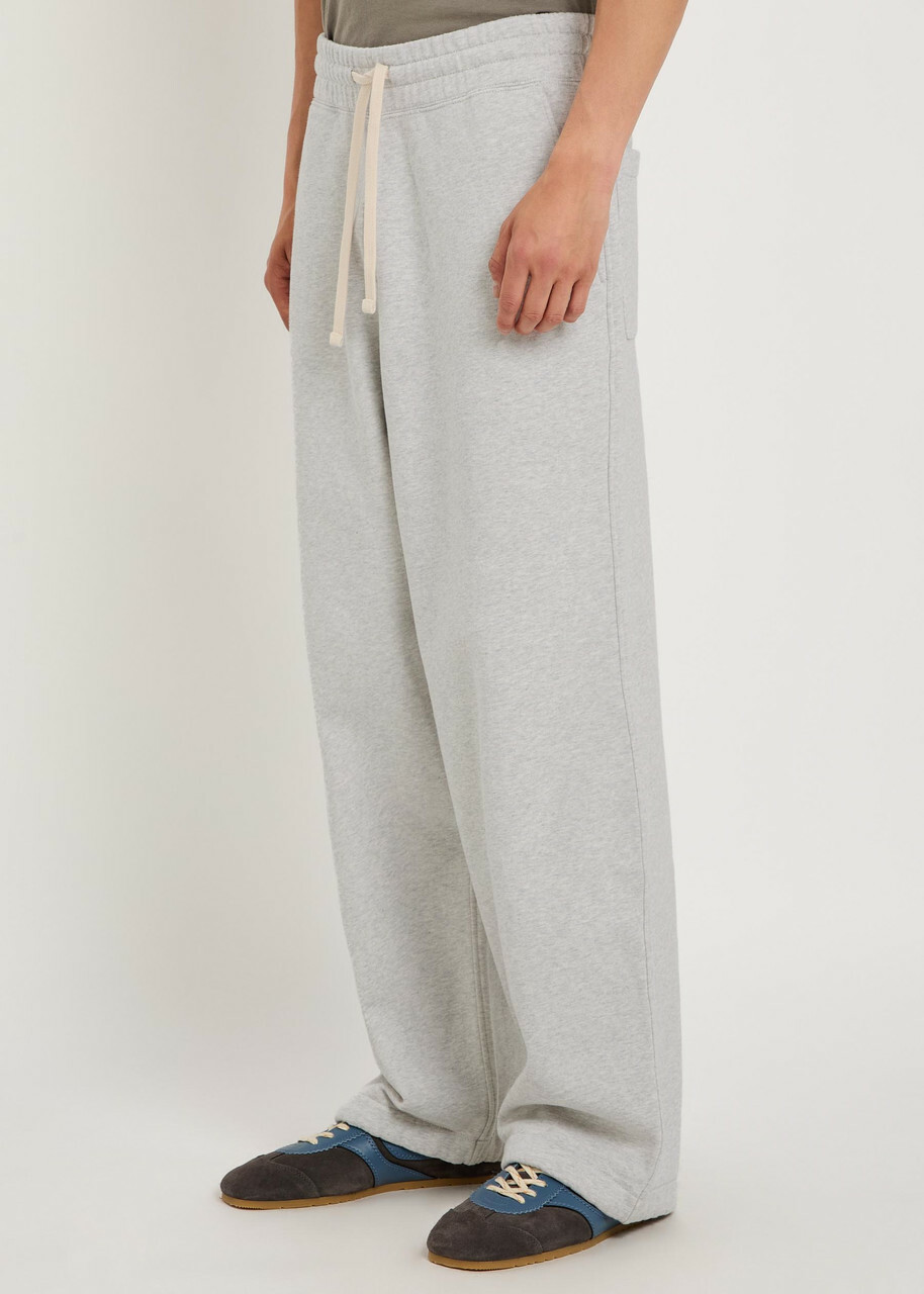 Picante Everyday Wide-leg Cotton Sweatpants Grey