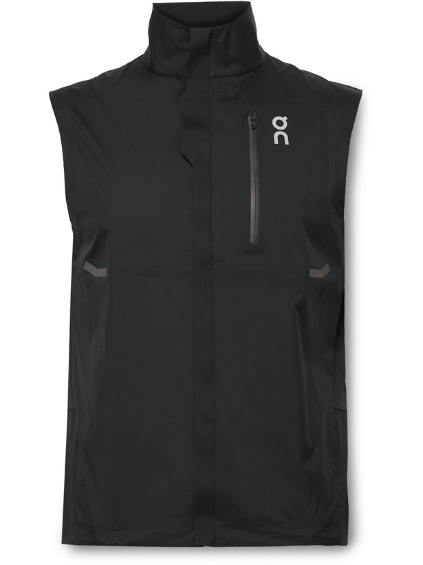 Photo: ON - Logo-Print Shell Gilet - Black