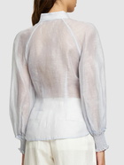 ZIMMERMANN - Luminosity Lantern Linen & Silk Shirt