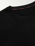 Marine Serre - Logo-Embroidered Organic Cotton-Jersey T-Shirt - Black