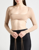 Andreādamo Womens Top Camel