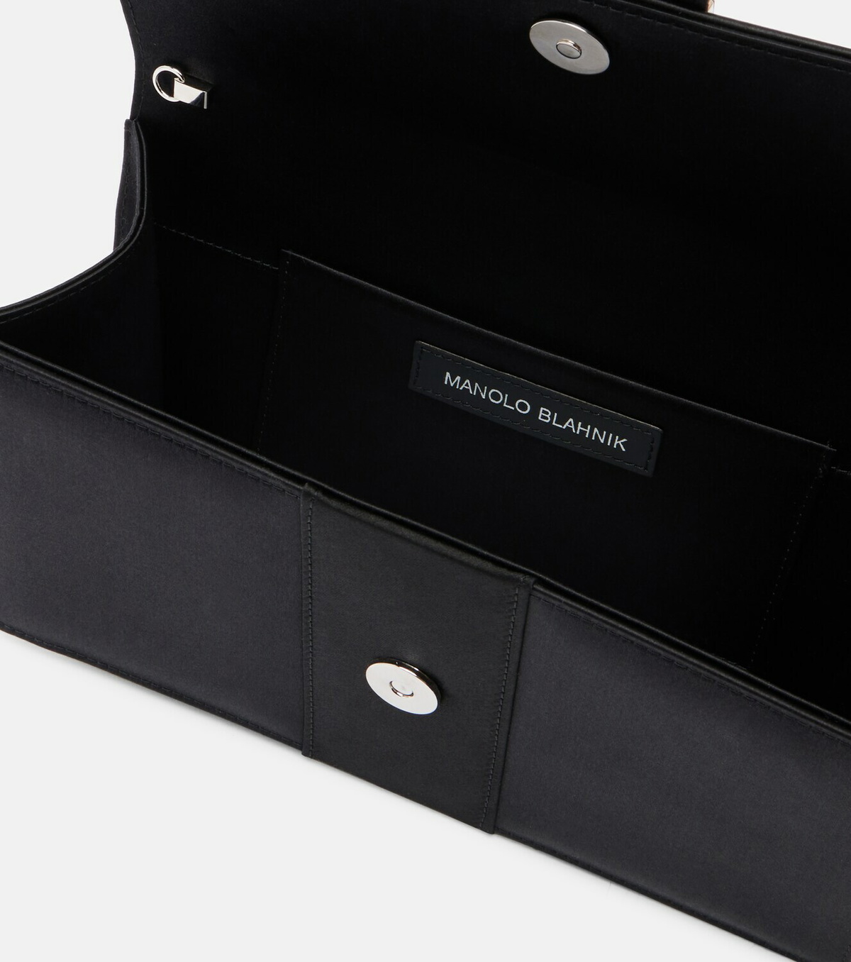 Manolo Blahnik Maycapjou satin clutch