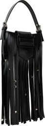 VAQUERA Black Mini Fringe Bag
