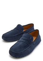 Tods Gommino Suede Loafers Navy