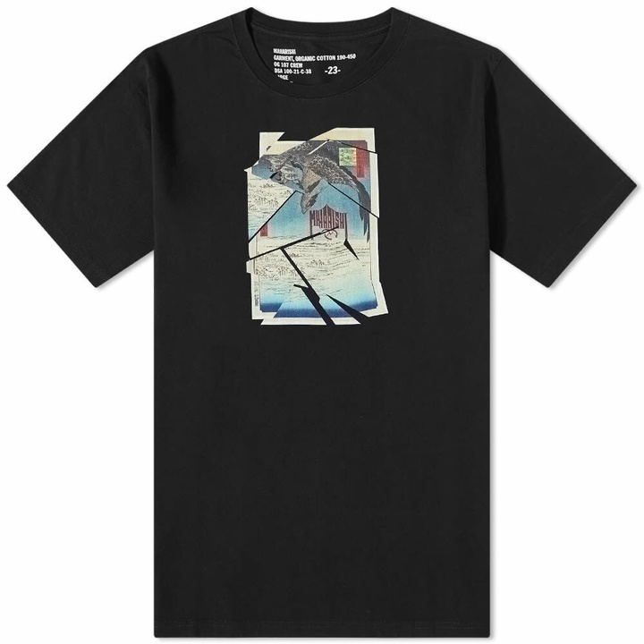 Photo: Maharishi Men's Cubist Eagle T-Shirt in Black