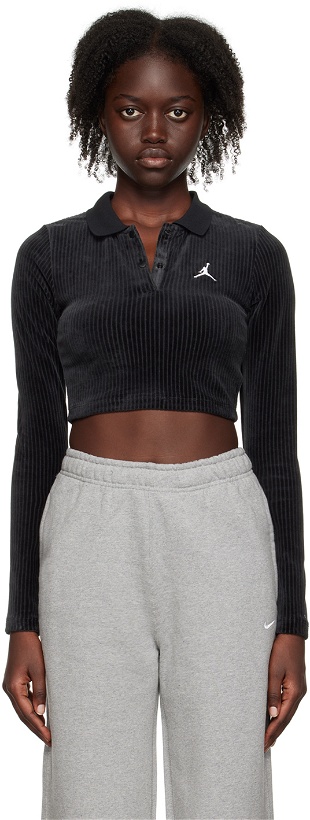 Photo: Nike Jordan Black Cropped Top