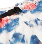Stüssy - Wide-Leg Belted Tie-Dyed Shell Shorts - White