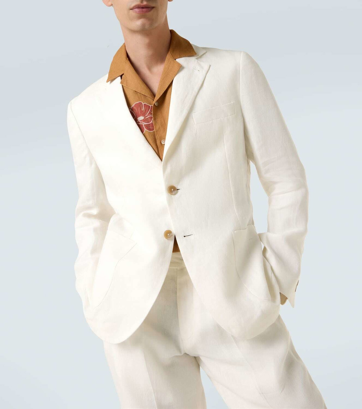 Frescobol Carioca Paulo linen blazer