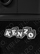KENZO - Jungle Logo-Appliquéd Leather Messenger Bag
