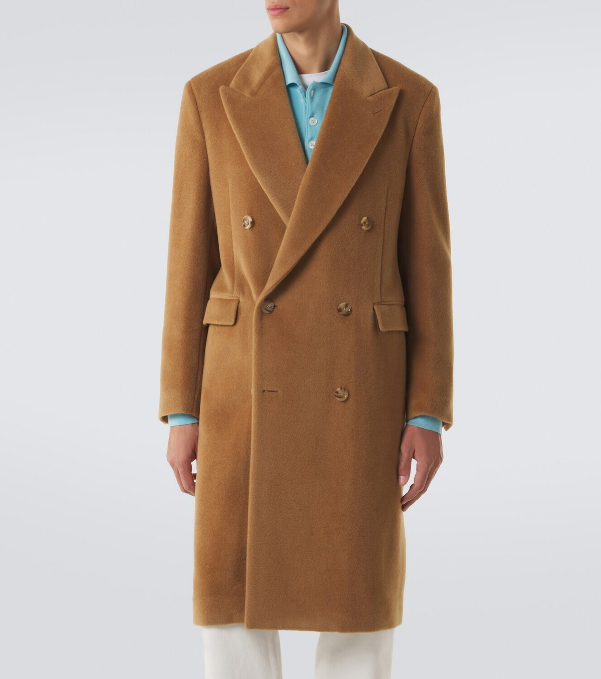 Lardini Double-breasted virgin wool coat