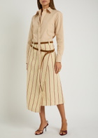 Bettter Ambrose Layered-effect Cotton-poplin Shirt Cream