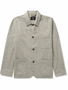 Portuguese Flannel - Labura Herringbone Wool-Tweed Overshirt - Gray