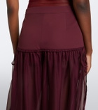Nensi Dojaka Semi-sheer wide-leg pants