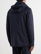 Zegna - Twill Hooded Coat - Blue