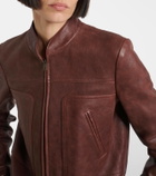 The Row Bader leather jacket