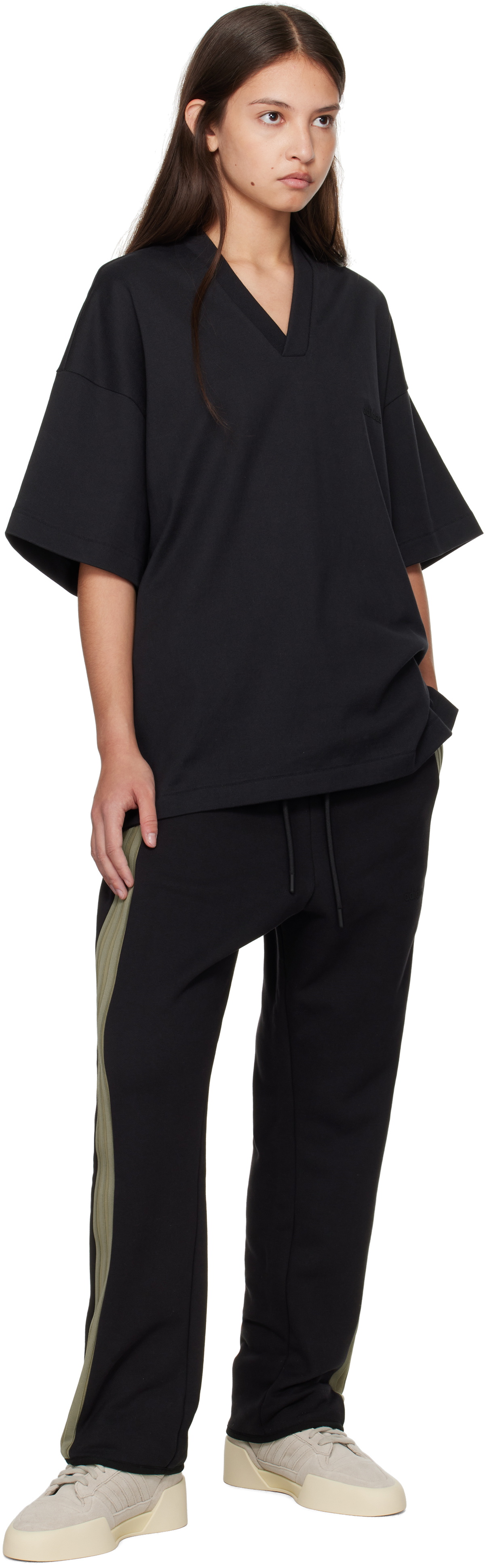Fear of God Athletics Black adidas Originals Edition Heavy Fleece Relaxed Sweatpants
