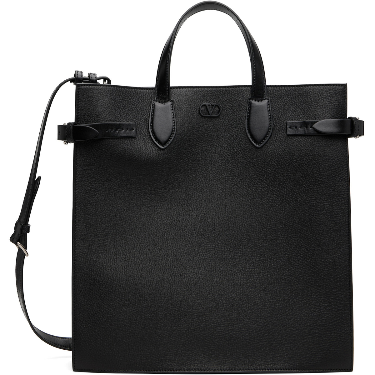 Valentino Garavani Black Antibes Medium Tote