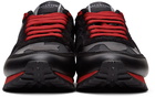 Valentino Garavani Black & Red Camo Rockrunner Sneakers