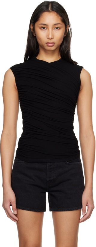 Photo: AGOLDE Black Ester Twist Tank Top